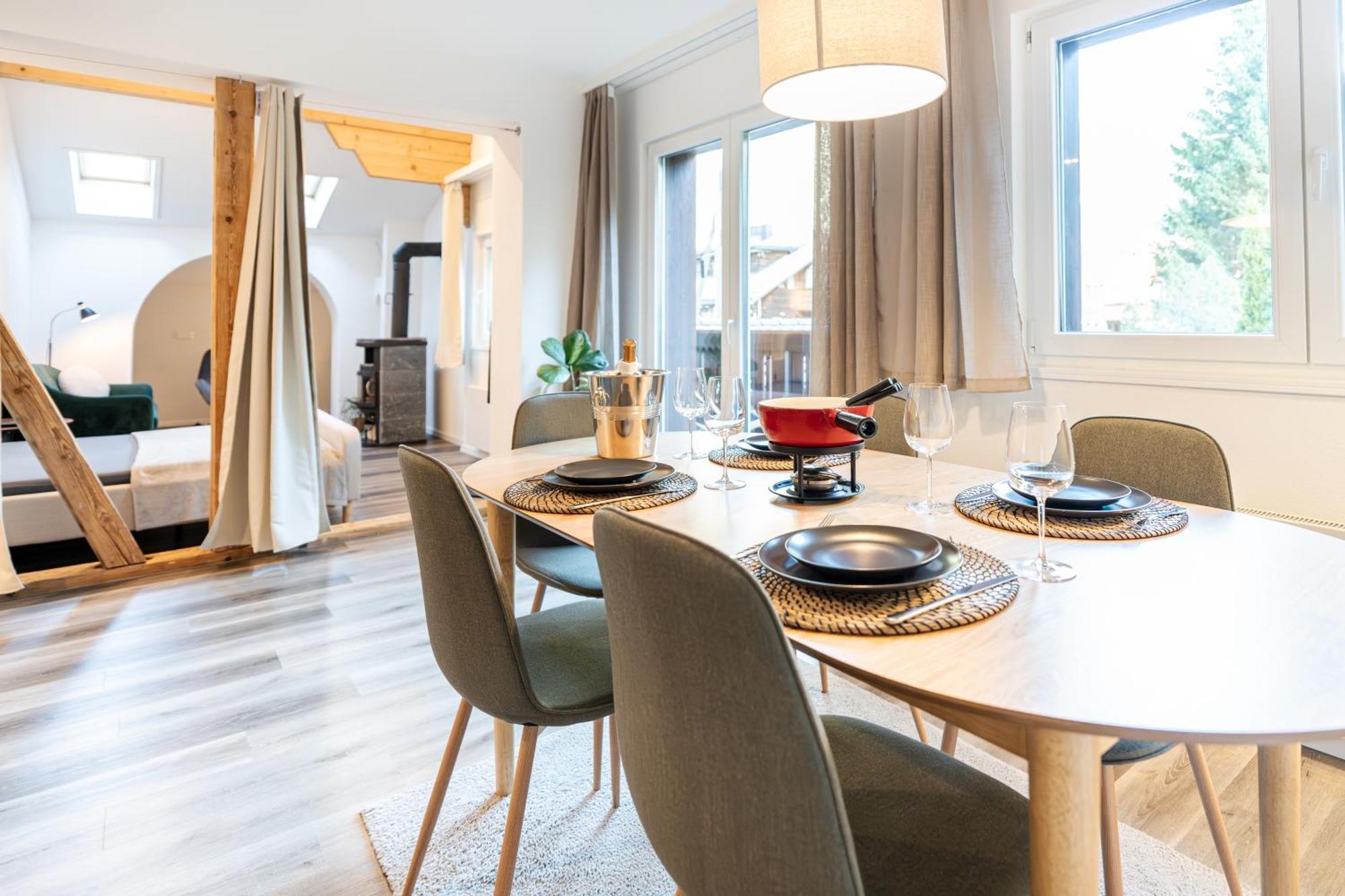 Bellevue & Classy Mountain View Apartment Кандерштег Екстер'єр фото