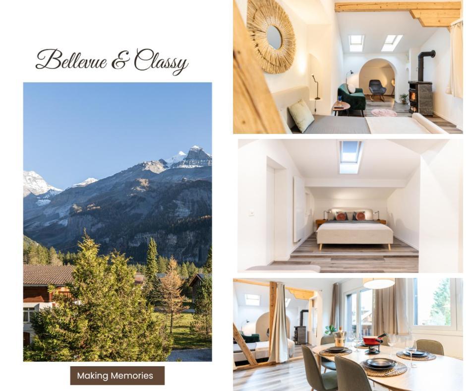 Bellevue & Classy Mountain View Apartment Кандерштег Екстер'єр фото